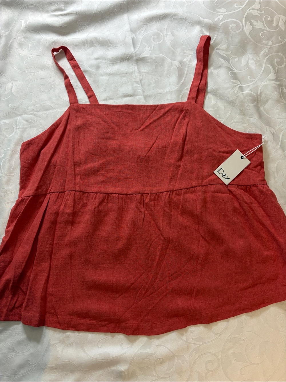 Dex Brick burnt orange Tank Top